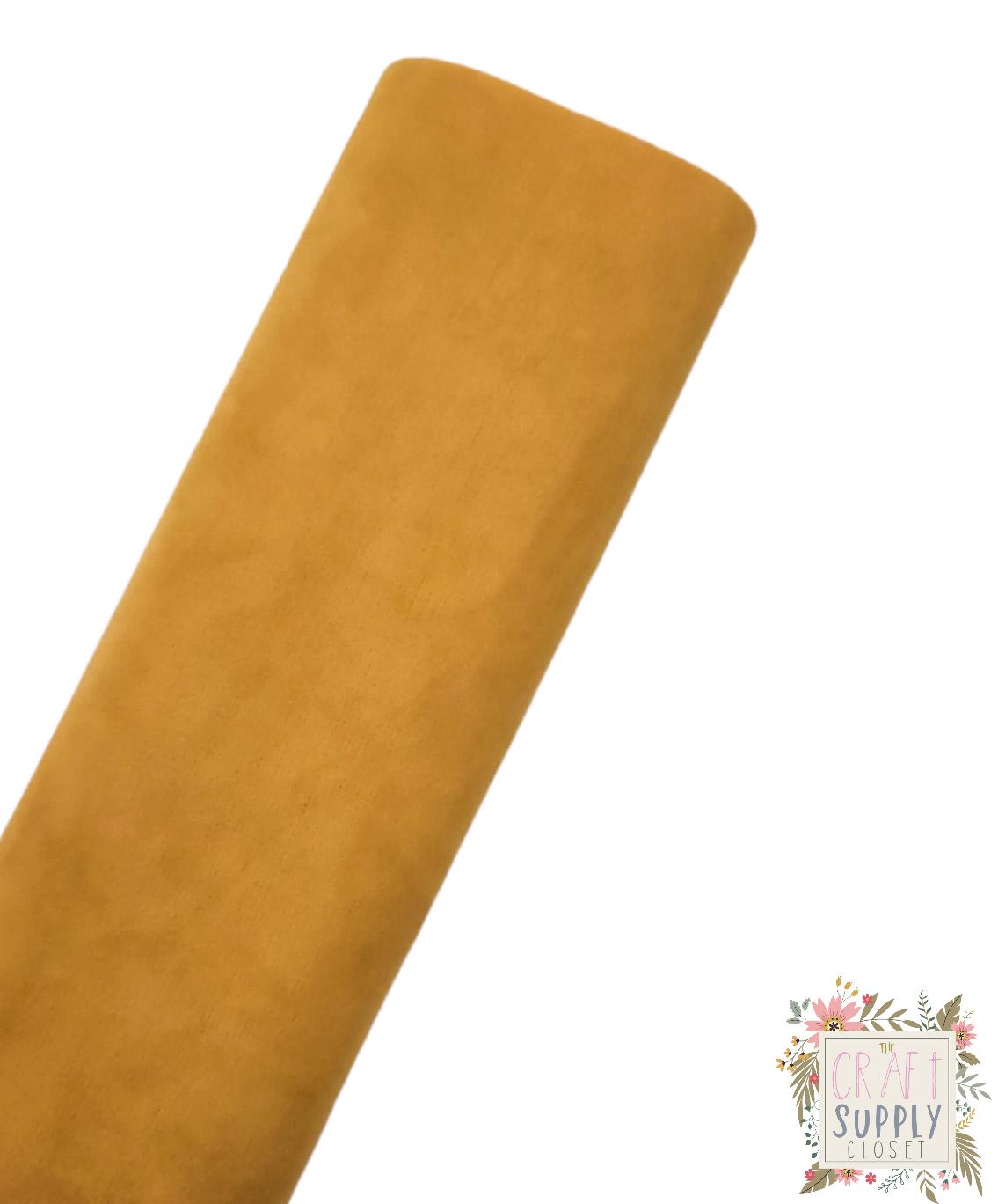 Mustard Yellow Suede 9x12 sheet