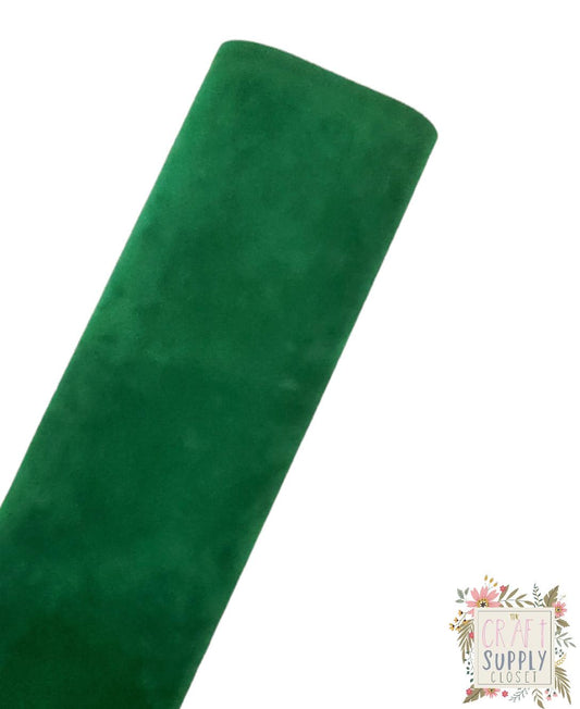Emerald Green Suede 9x12 sheet