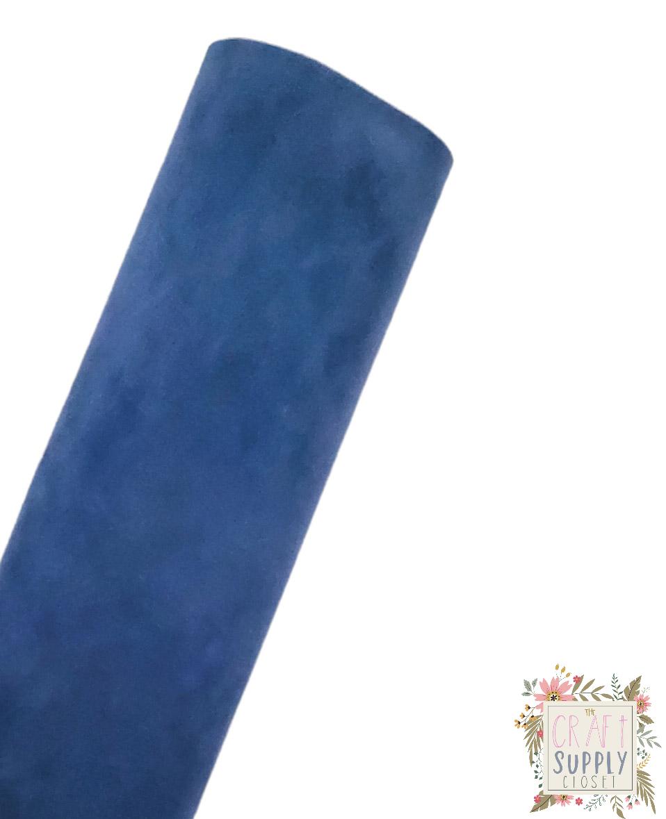 Indigo Blue Suede 9x12 sheet