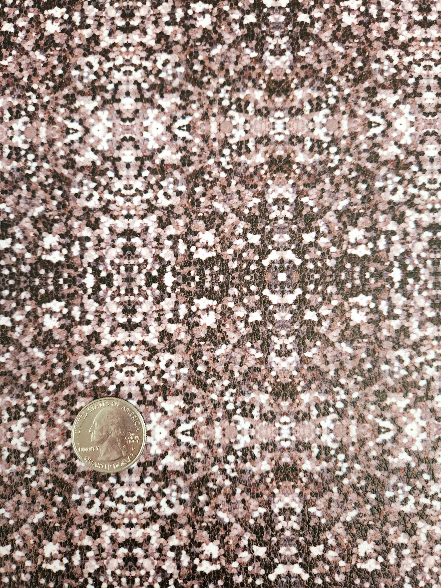 Printed Brown Glitter 9x12 faux leather sheet