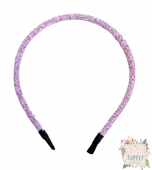 Lavender Glitter Headband
