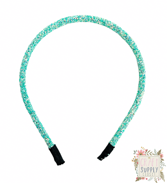 Mint Glitter Headband