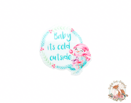 Girly Snowman Resin