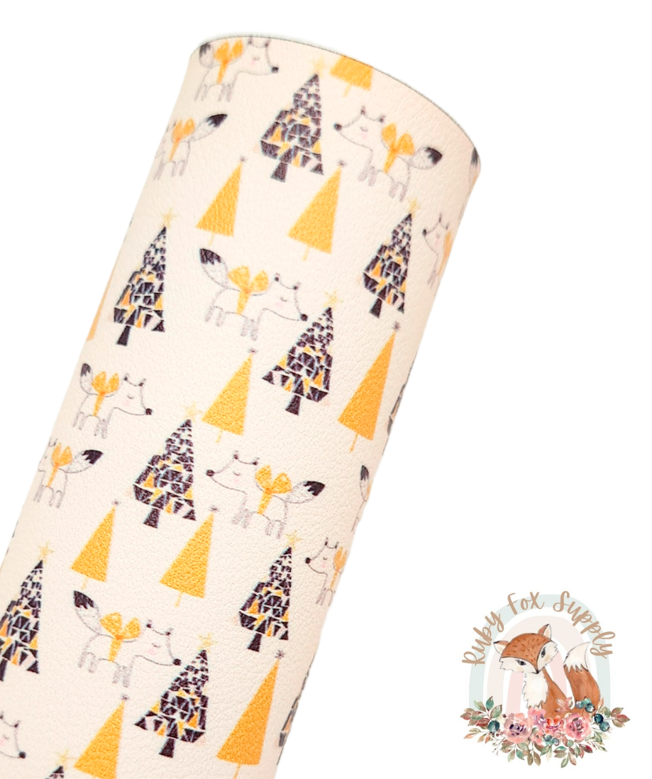 Golden Fox 9x12 faux leather sheet