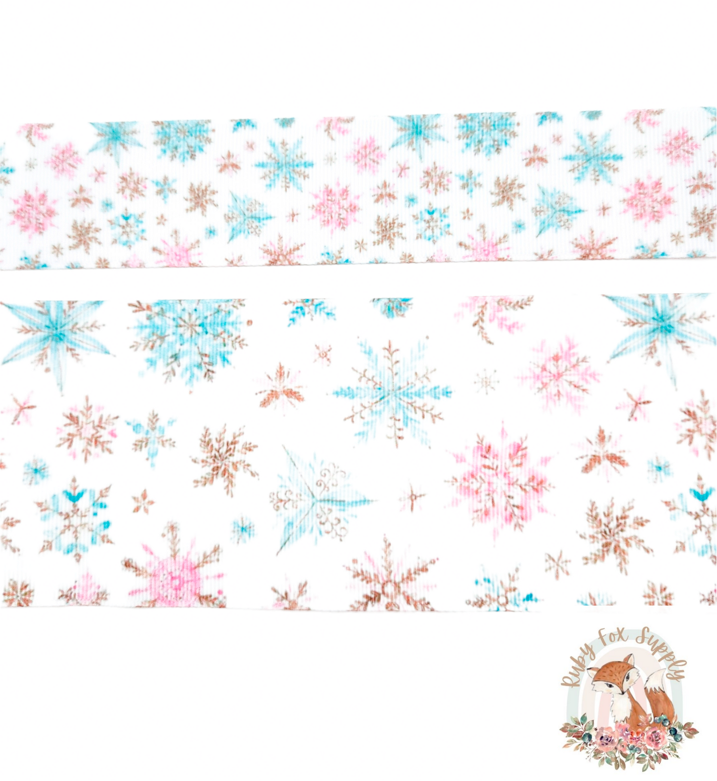 Pretty Snowflake 3"/1.5" Ribbon