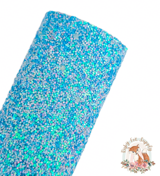 Blue Glow in the Dark Chunky Glitter 9x12 sheet