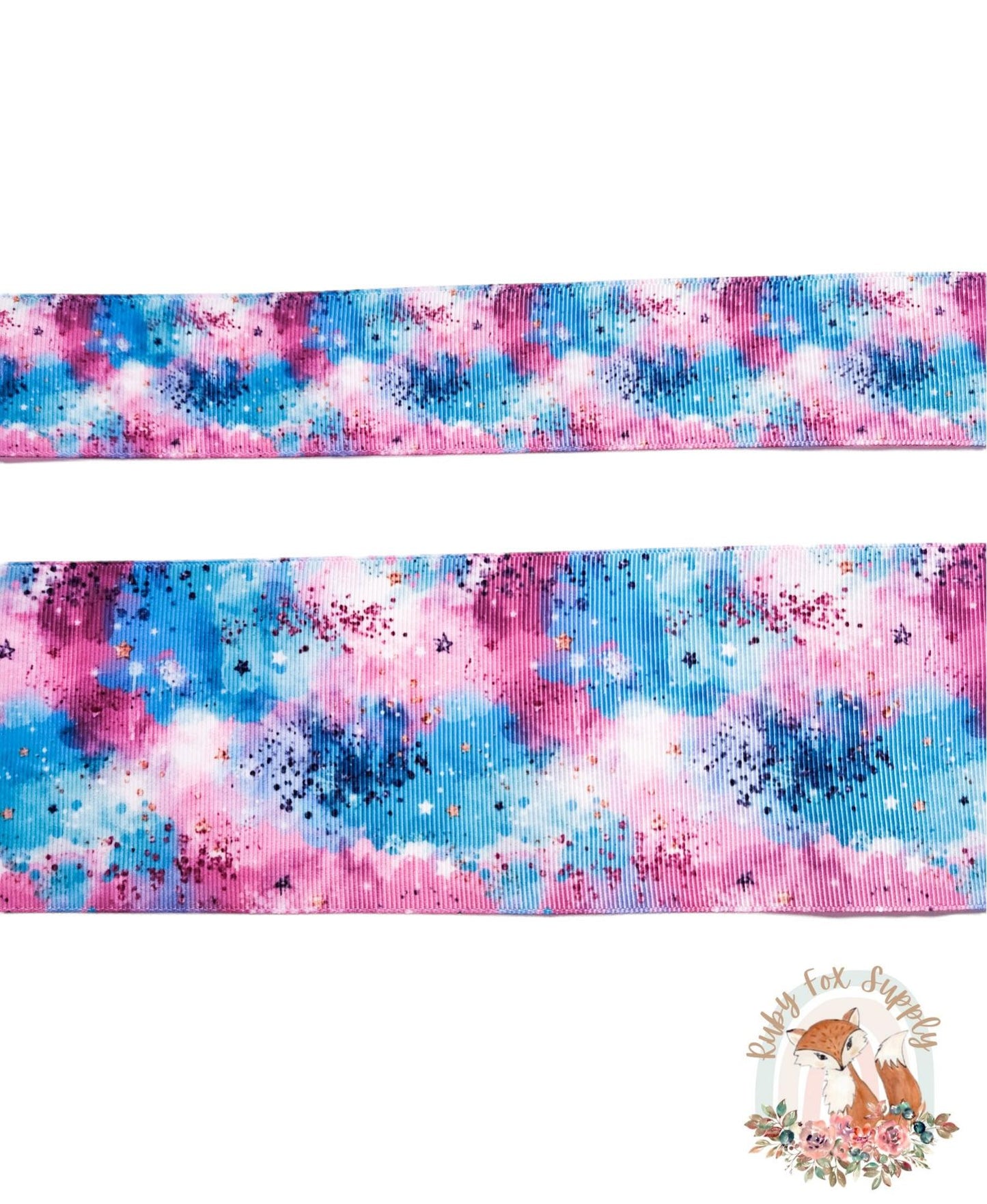 Galaxy Tie Dye 3"/1.5" Ribbon