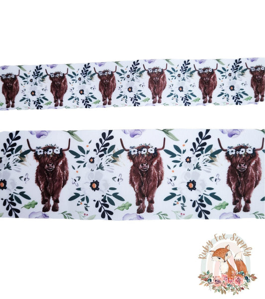 Cow 3"/1.5" Ribbon