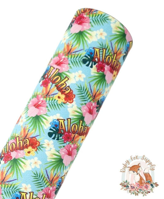 Aloha 9x12 faux leather sheet