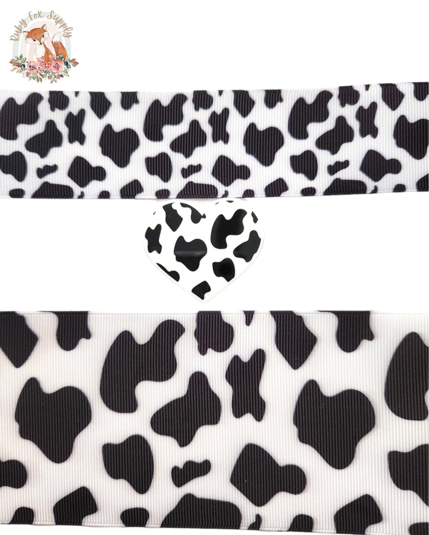 Cow Print 3"/1.5" Ribbon