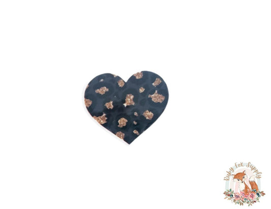 Black Gold Cheetah Print Resin