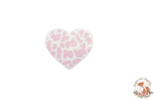 Light Pink Cow Print Resin