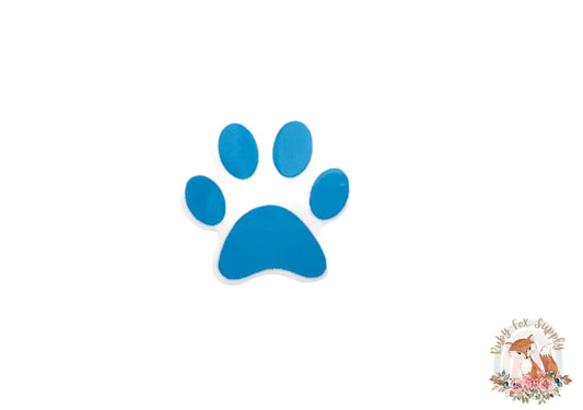Blue Paw Print Resin