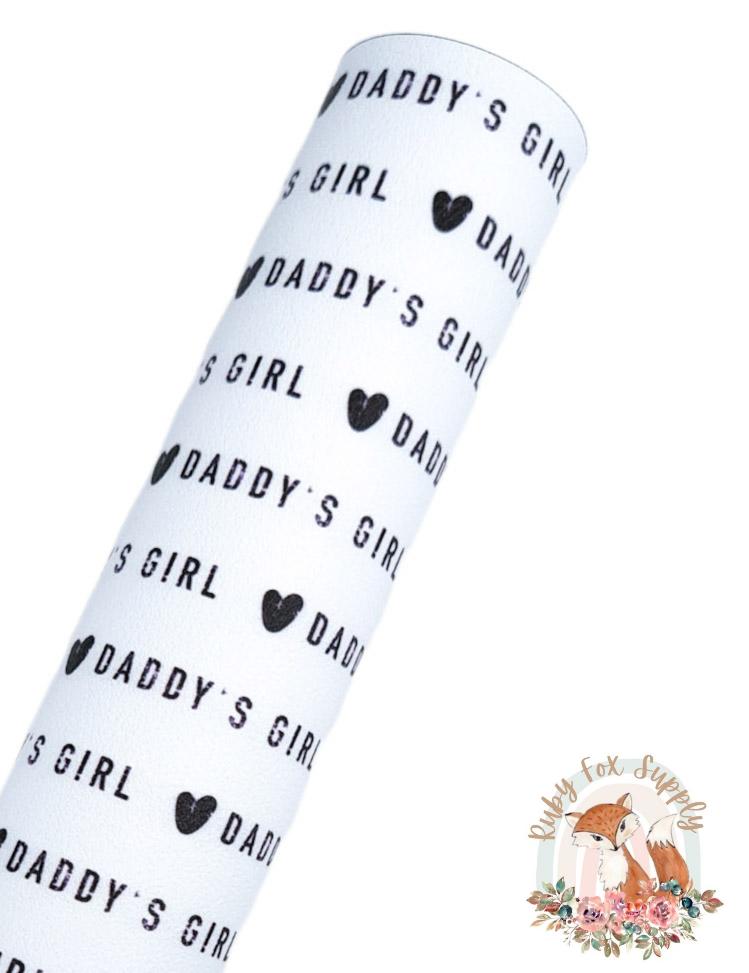 Daddy's Girl 9x12 faux leather sheet