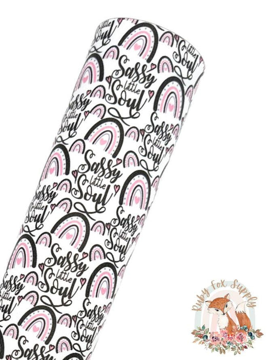Sassy Little Soul 9x12 faux leather sheet