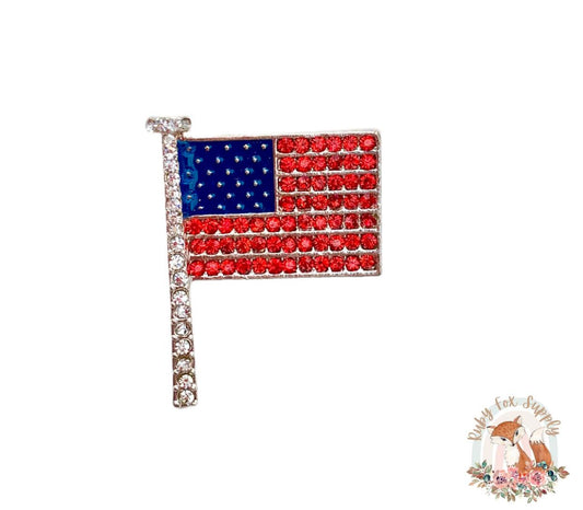 Flag Rhinestone - Shank Back