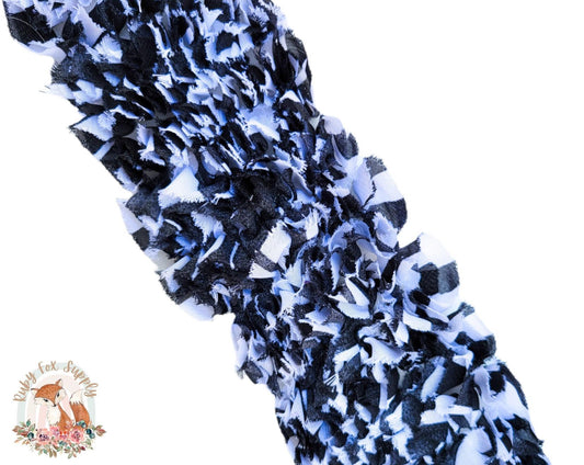 Zebra Chiffon Shabby Trim