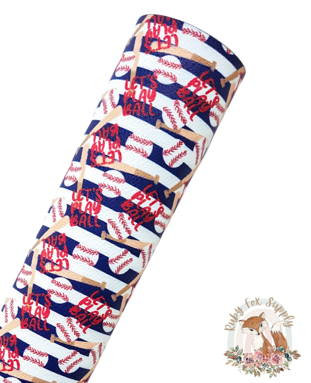 Play Ball 9x12 faux leather sheet