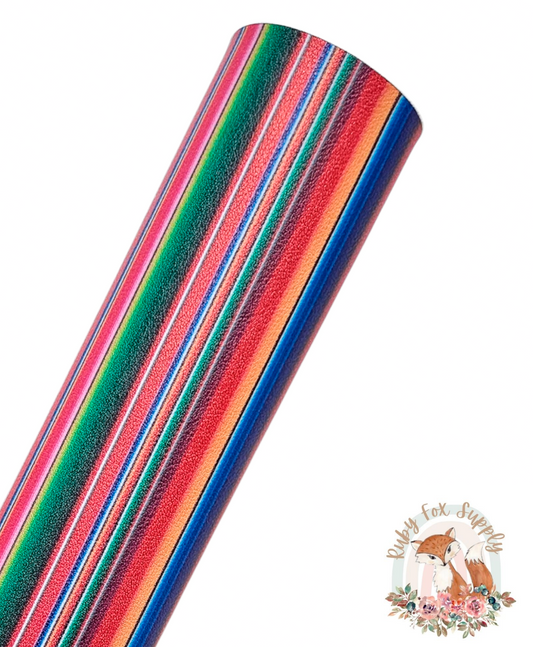 Skinny Serape 9x12 faux leather sheet