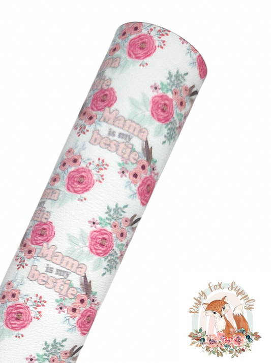 Mama's Bestie 9x12 faux leather sheet