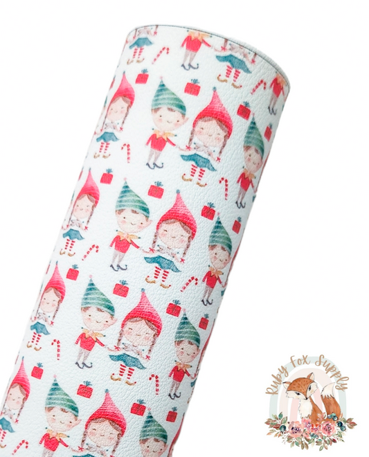 Elves 9x12 faux leather sheet