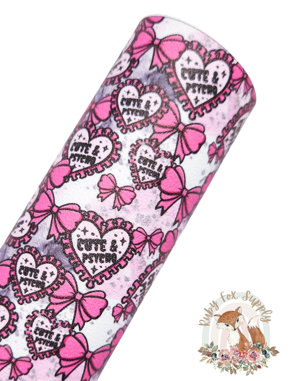 Cute & Psycho 9x12 faux leather sheet