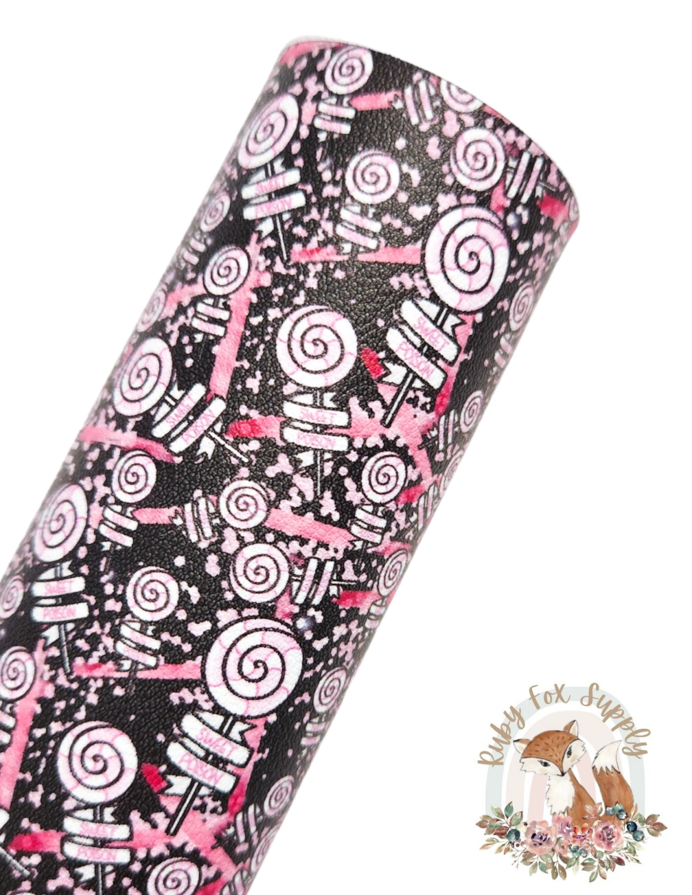 Lollipop Poison 9x12 faux leather sheet