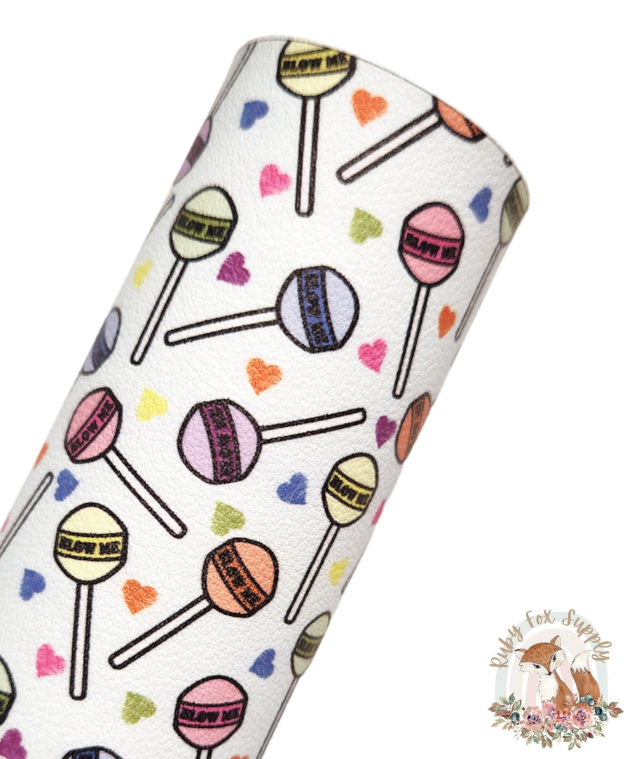 Adult Suckers 9x12 faux leather sheet