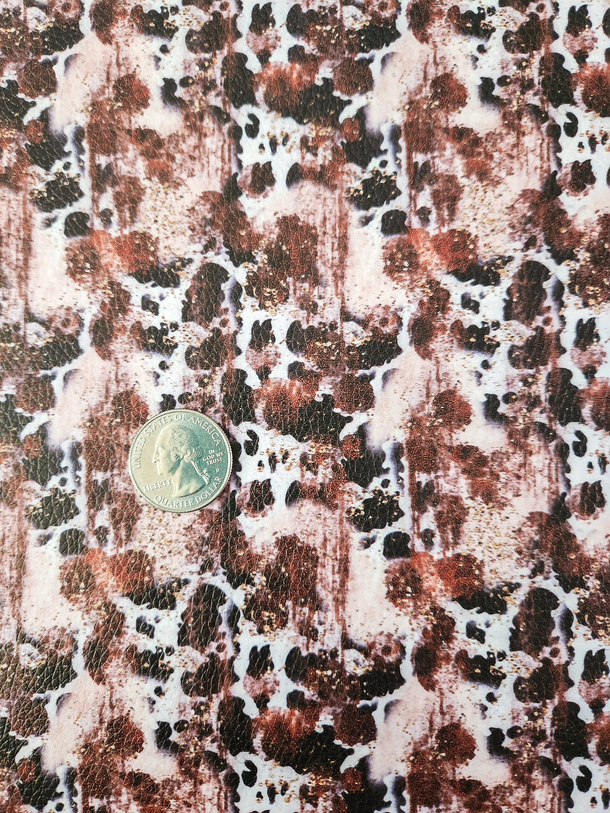 Cow Print Splatter 9x12 faux leather sheet – Rubyfoxsupply