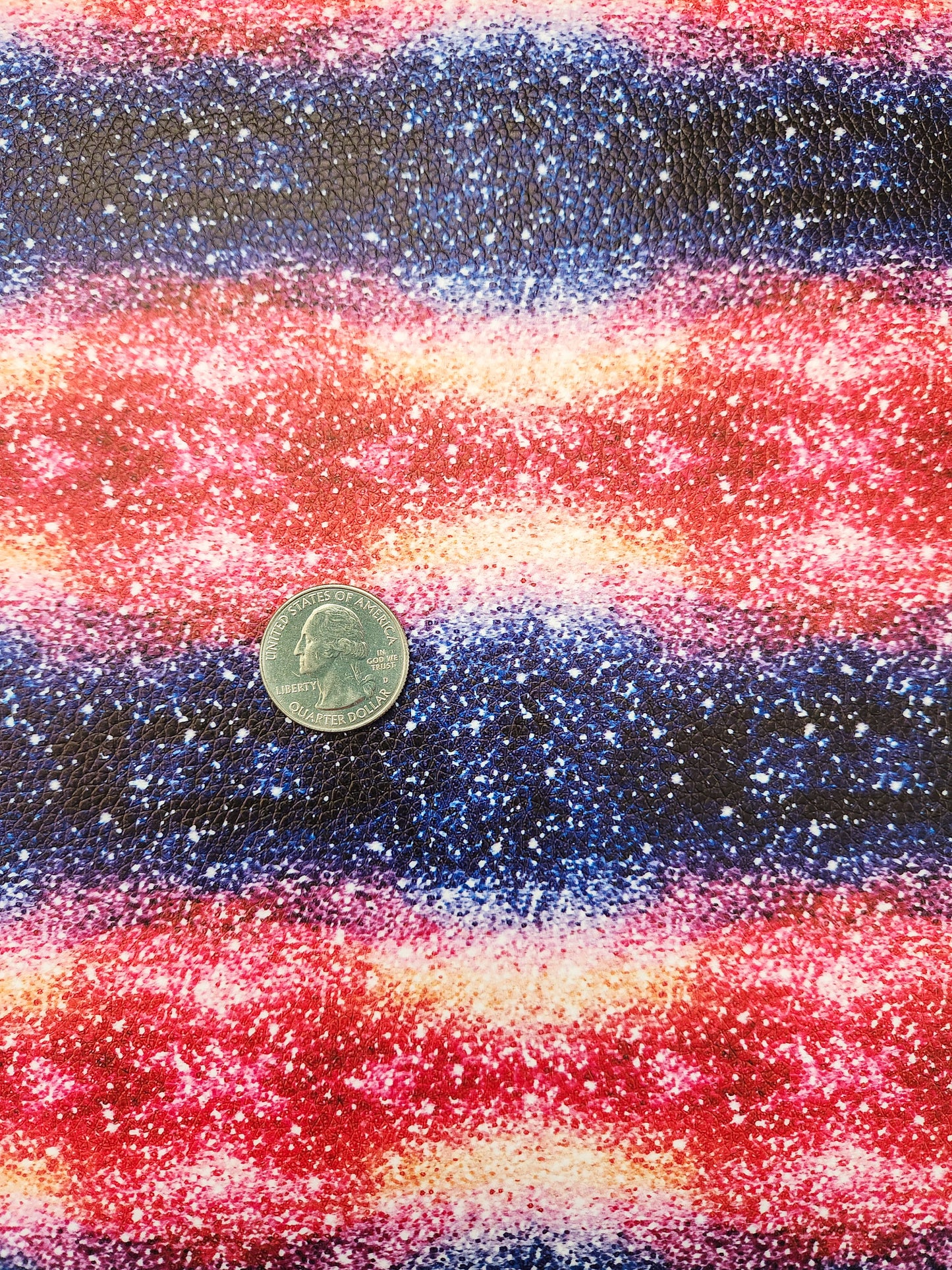 Galaxy Stripe Faux Sparkly Glitter 9x12 faux leather sheet