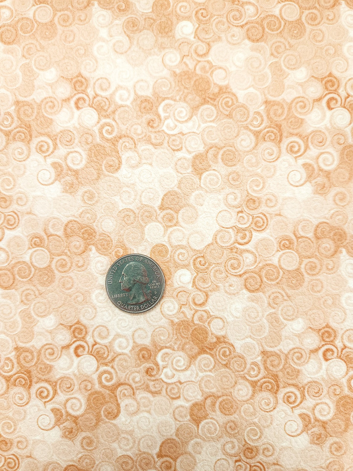 Yellow Swirls 9x12 faux leather sheet