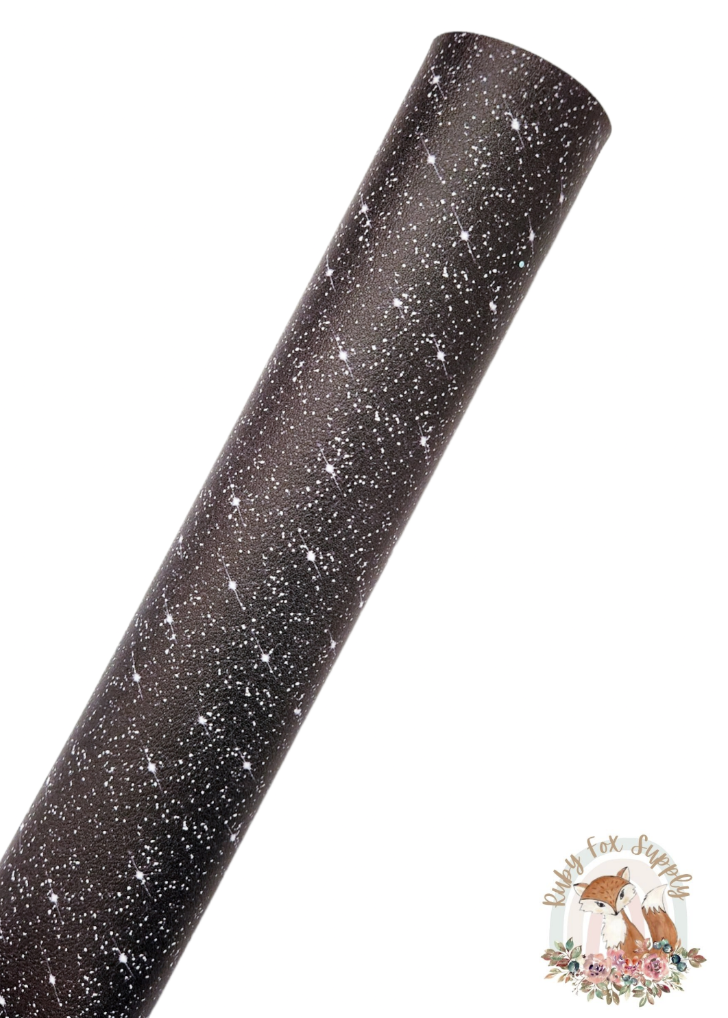 Black Faux Sparkly Glitter 9x12 faux leather sheet