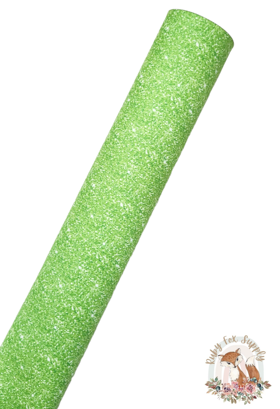 Light Green Faux Sparkly Glitter 9x12 faux leather sheet