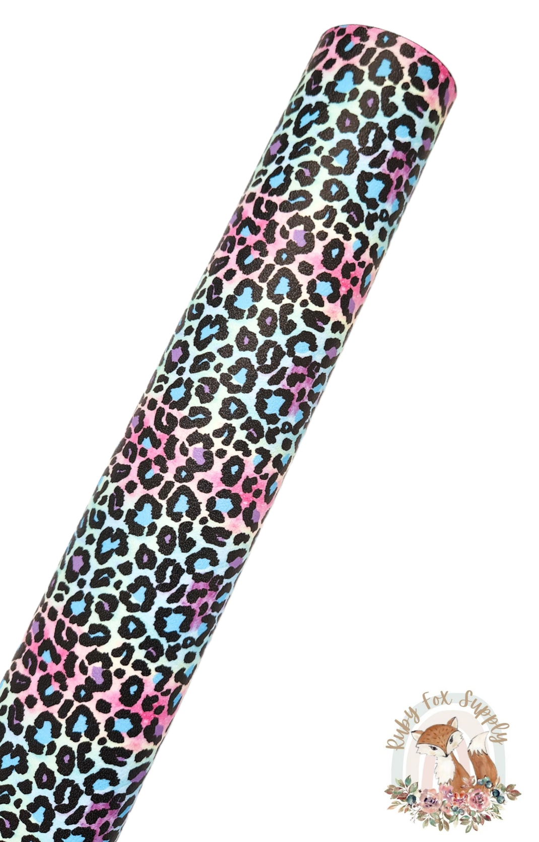 Cool Colorful Leopard Print 9x12 faux leather sheet – Rubyfoxsupply