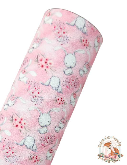 Floppy Bunny 9x12 faux leather sheet