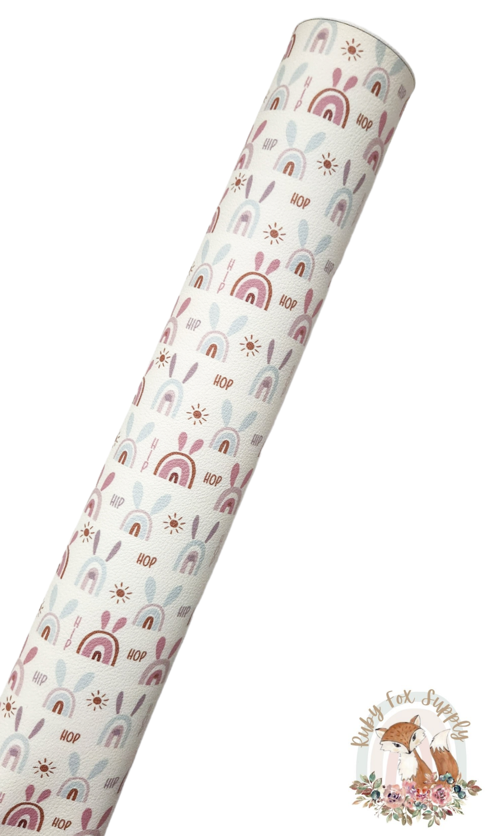 Hop Rainbows 9x12 faux leather sheet