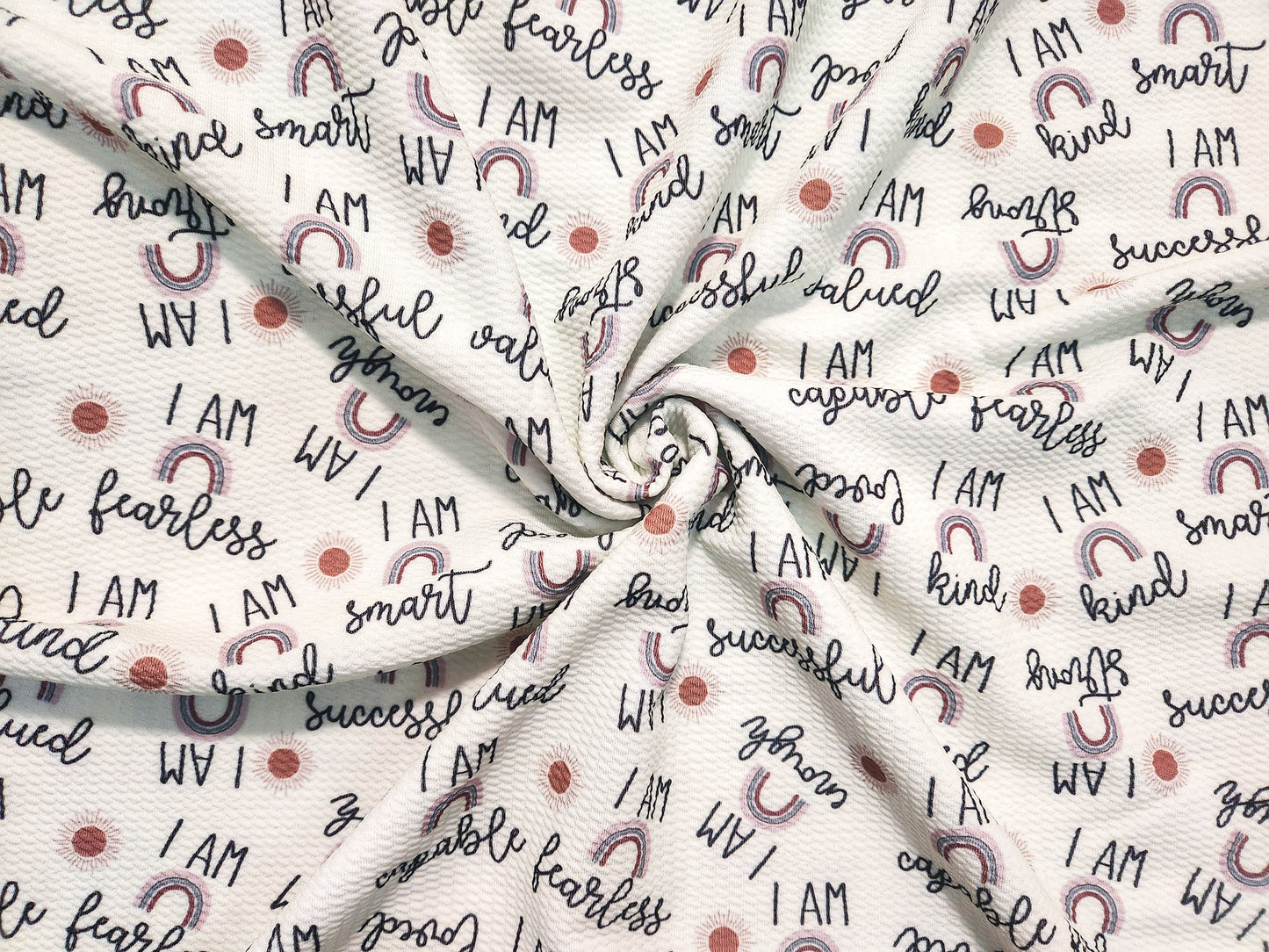 Affirmation Rainbows Fabric Strip