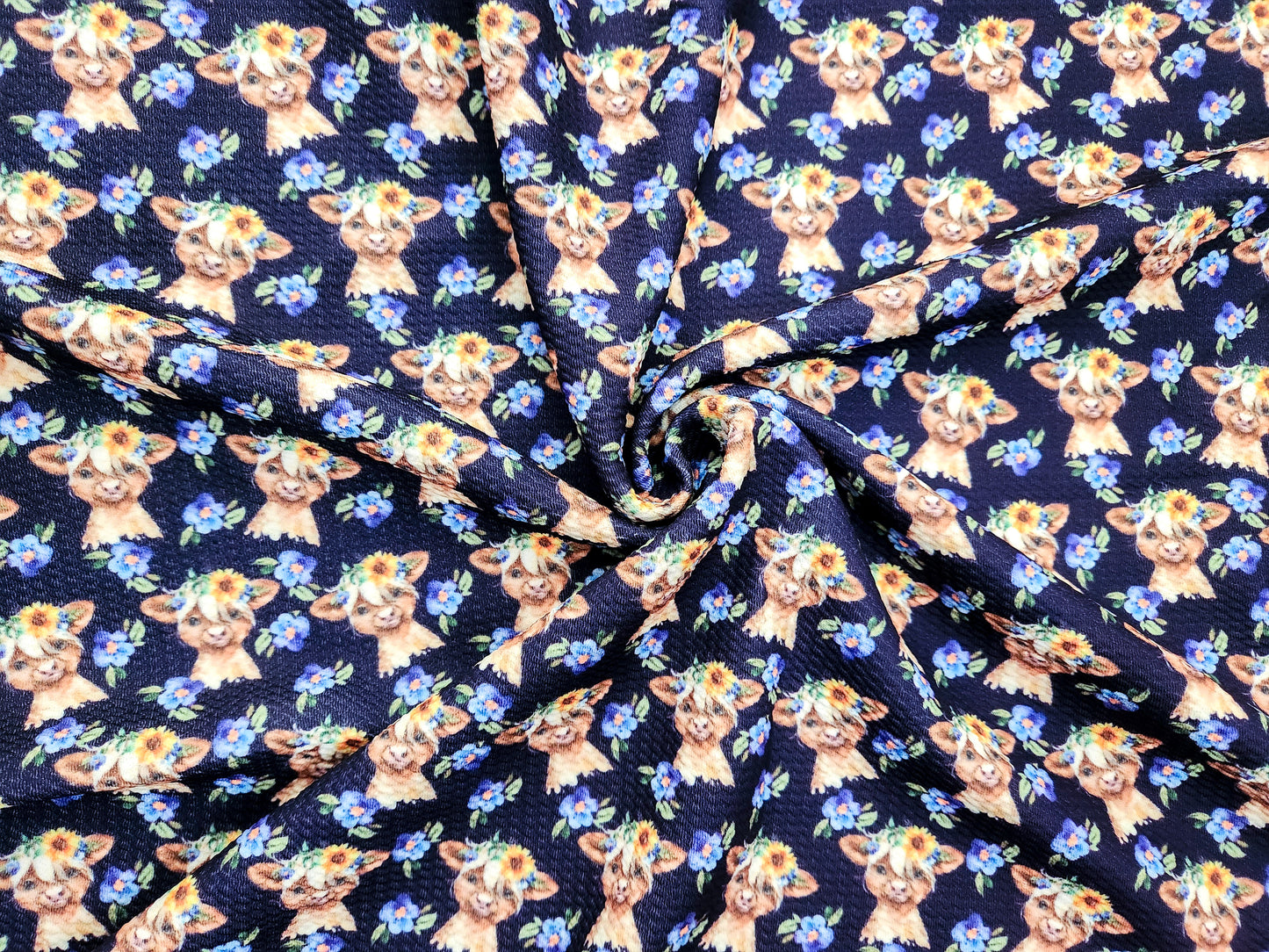 Baby Cows Fabric Strip