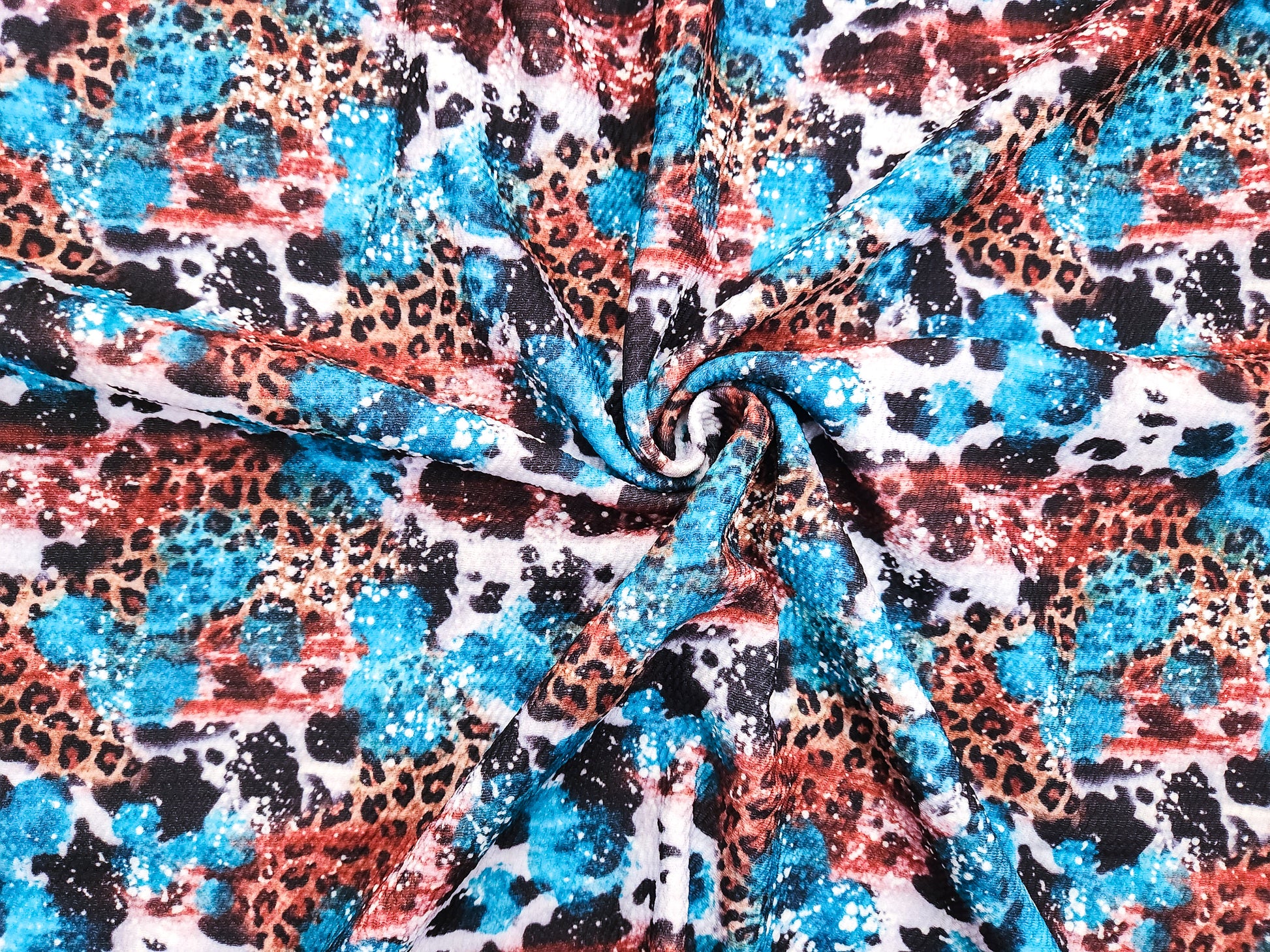 Cow Cheetah Print Splatter Fabric Strip – Rubyfoxsupply