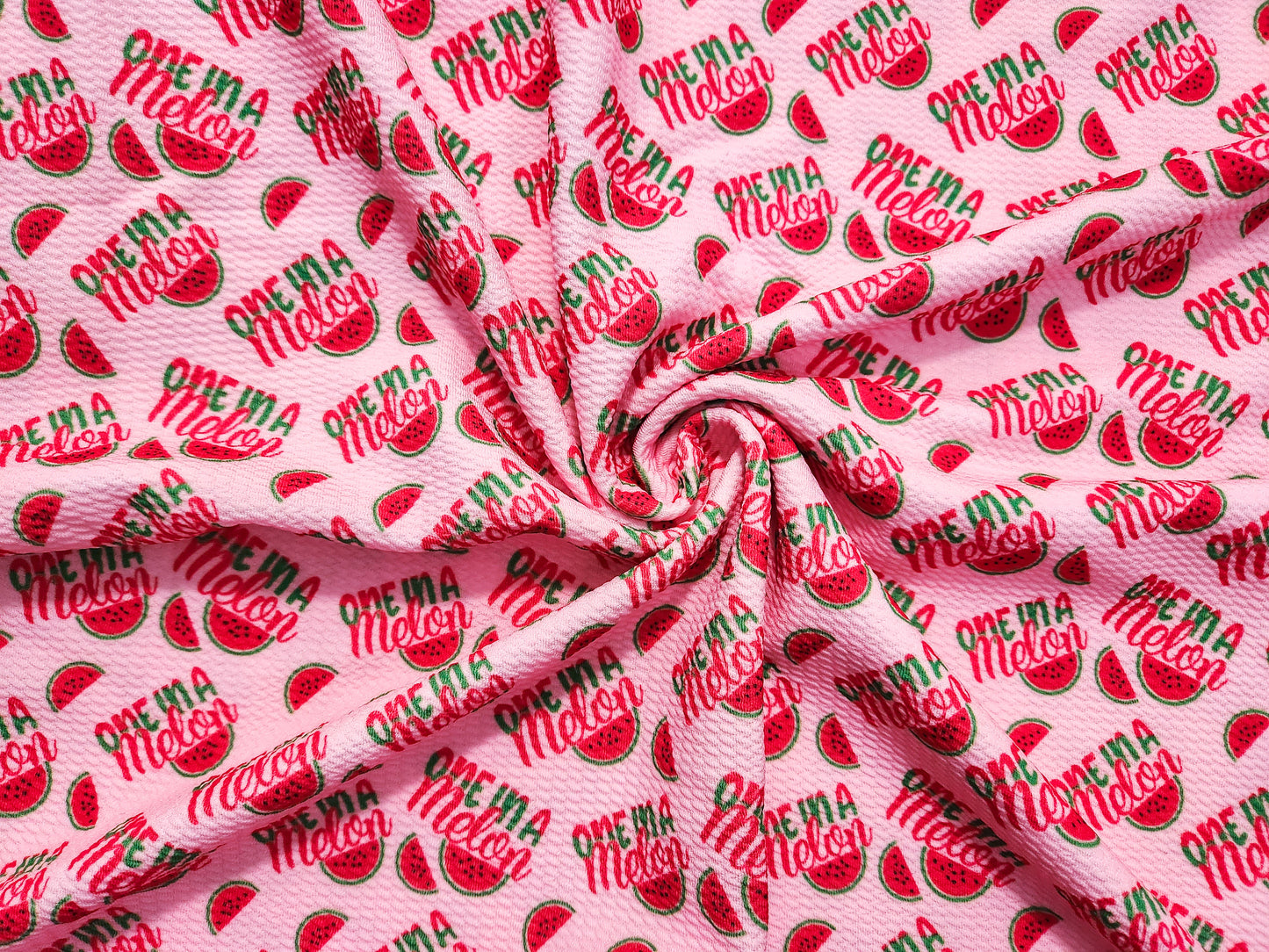 One in a Melon Fabric Strip