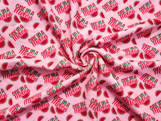 One in a Melon Fabric Strip