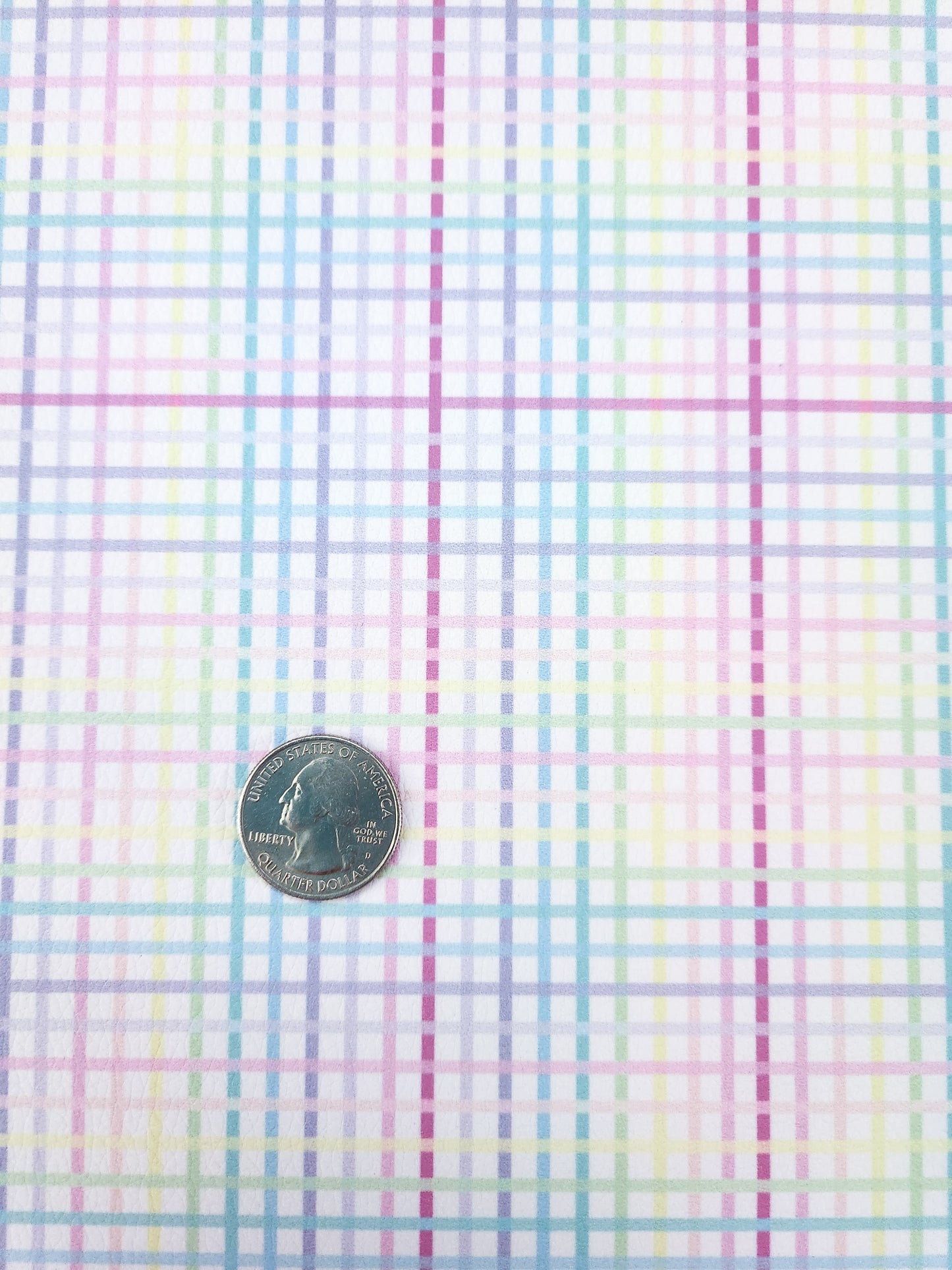 Pastel Grid Line 9x12 faux leather sheet