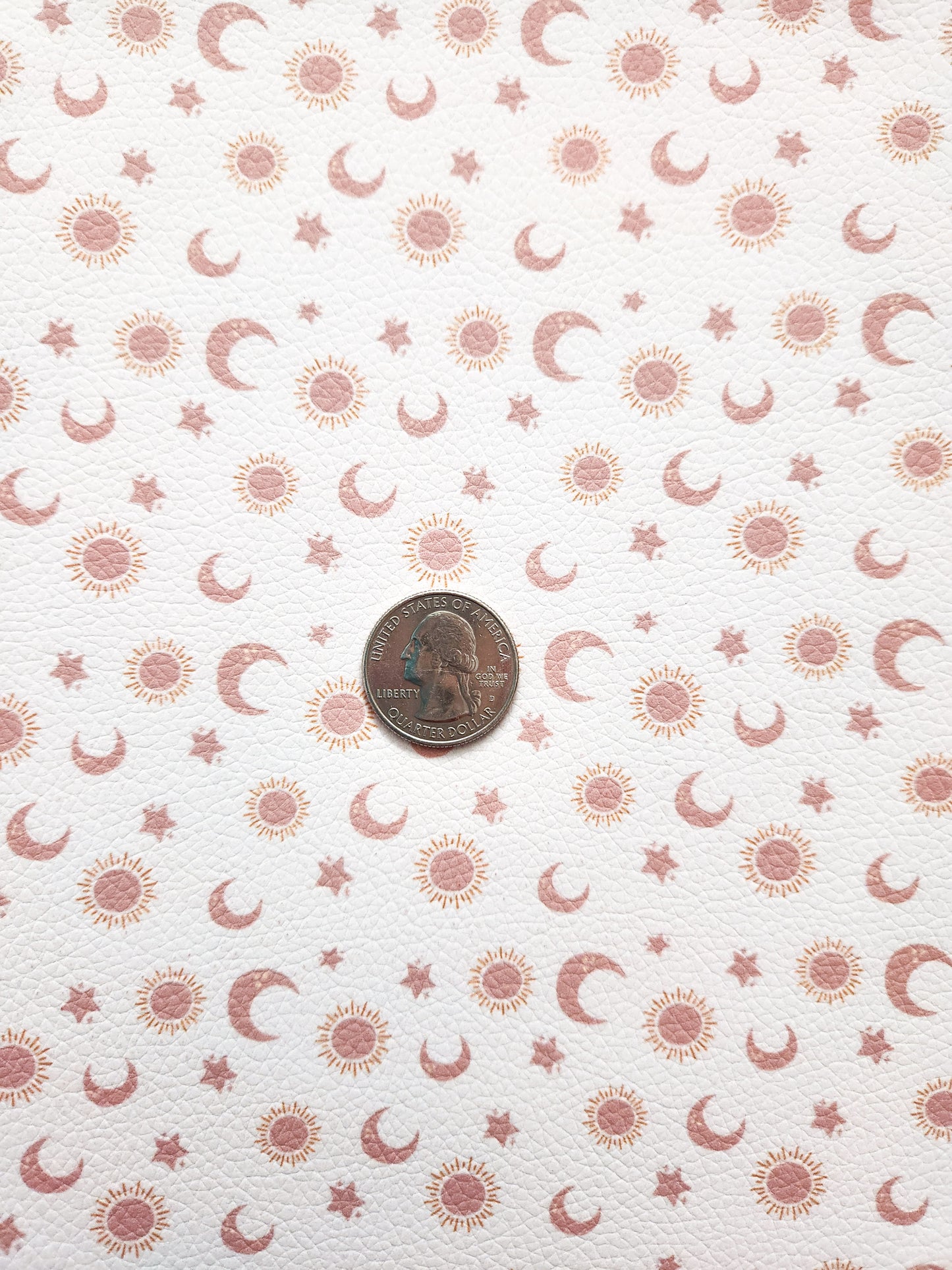 Boho Celestial Icons 9x12 faux leather sheet