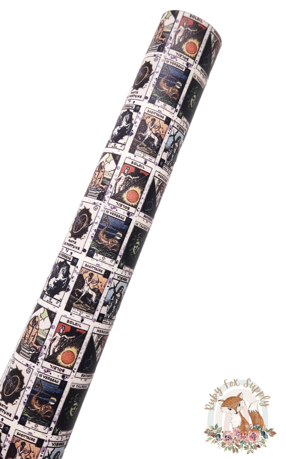 Tarot Cards 9x12 faux leather sheet