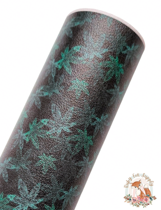 Phantom Weed 9x12 faux leather sheet