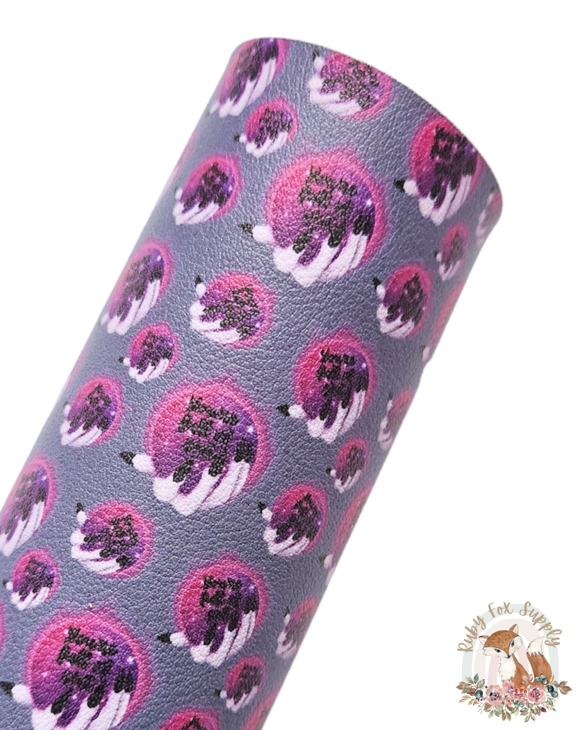 Crystal Ball 9x12 faux leather sheet