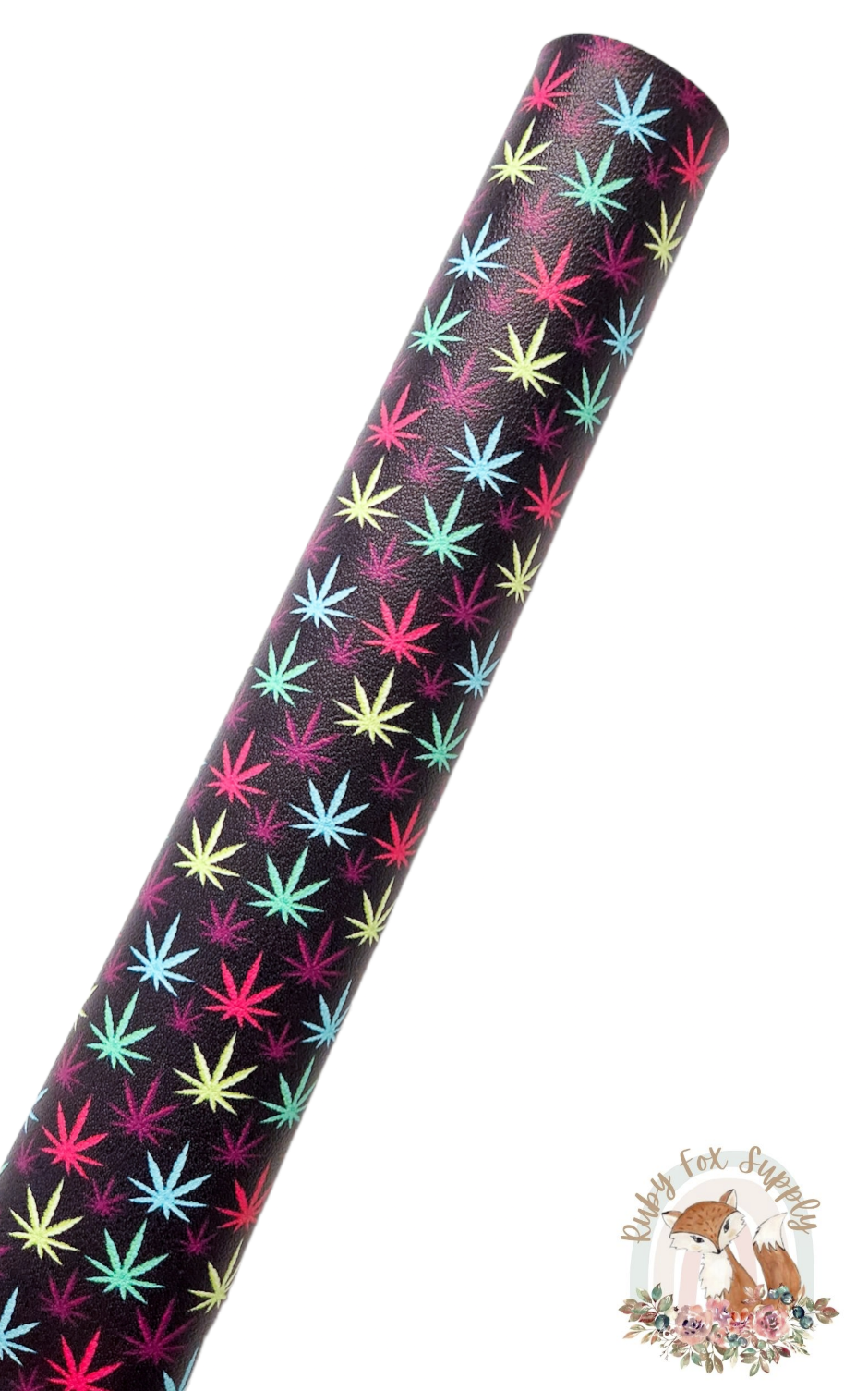 Colorful Weed 9x12 faux leather sheet