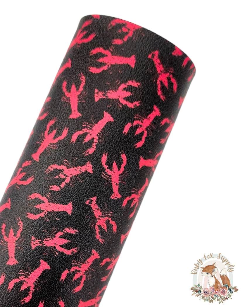 Lobster 9x12 faux leather sheet