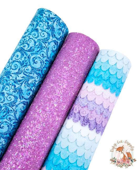 Blue and Purple Mermaid Scales Set