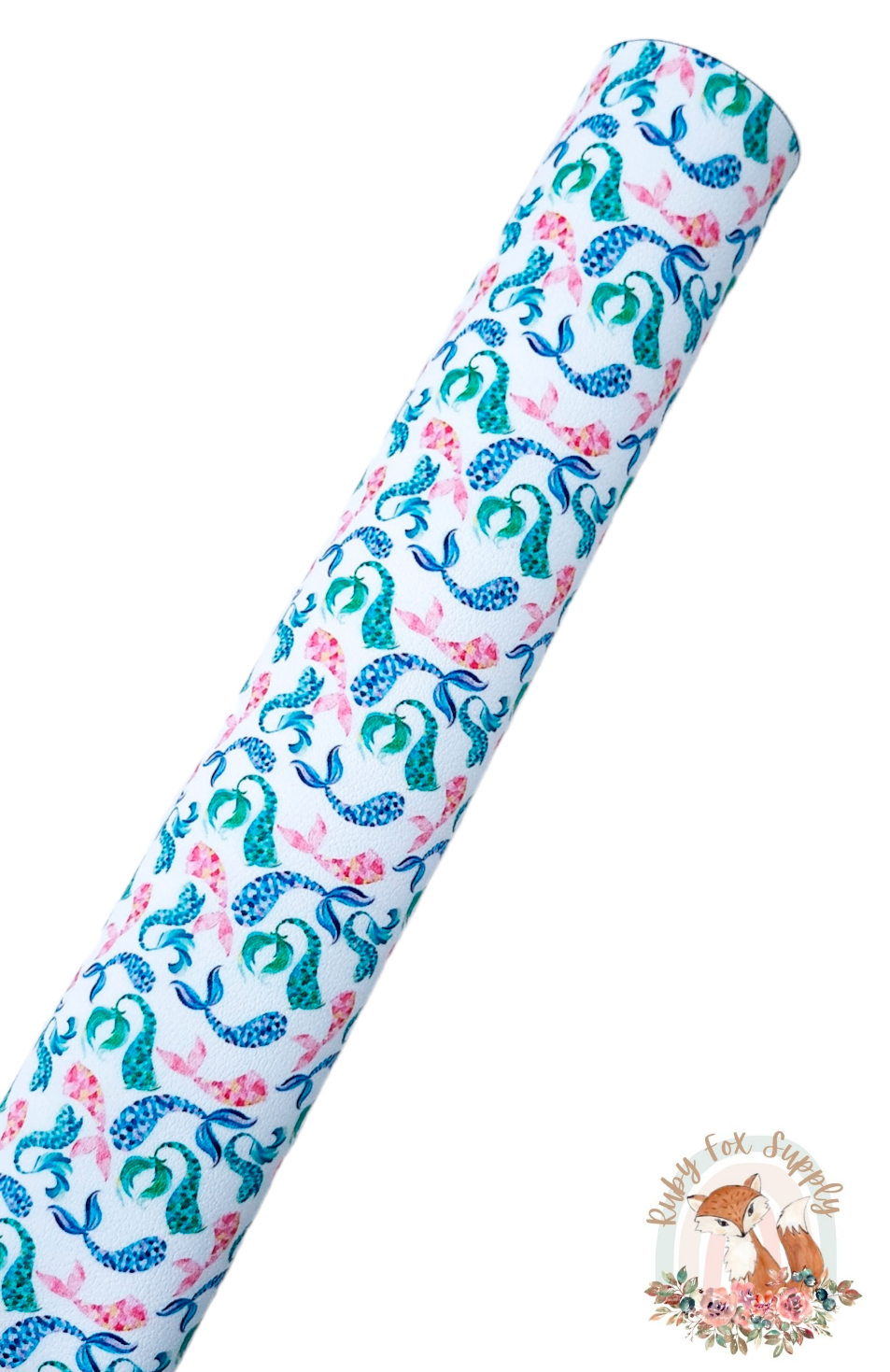 Mermaid Tails 9x12 faux leather sheet